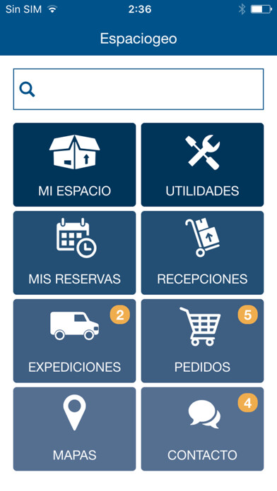 Emulate iPhone app Espaciogeo using MyAndroid