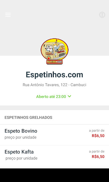 Emulate Android APK Espetinhos.com