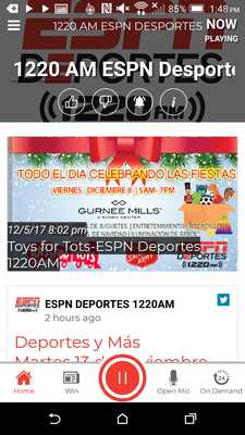 Emulate Android APK ESPN Deportes 1220 AM Emulate Android APK ESPN Deportes 1220 AM