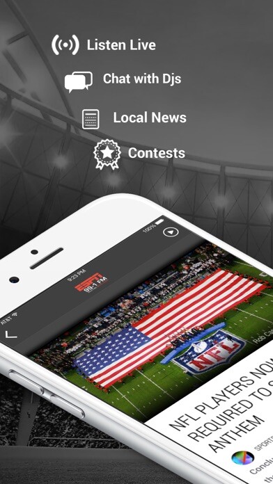 Emulate iPhone app ESPN Sioux Falls (KSOO-AM) using MyAndroid