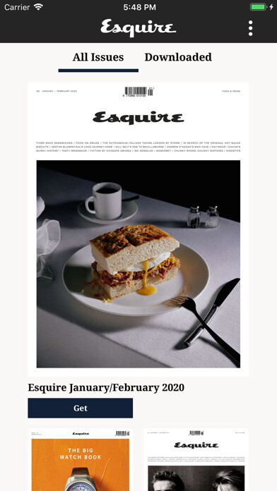 Emulate iPhone app Esquire UK using MyAndroid