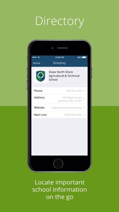 Emulate iPhone app Essex Technical High School using MyAndroid