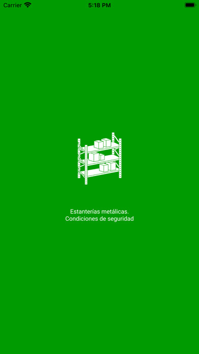 Emulate iPhone app Estanterías Condic. Seguridad using MyAndroid Emulate iPhone app Estanterías Condic. Seguridad using MyAndroid