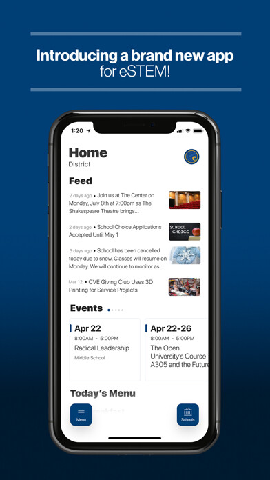 Emulate iPhone app eStem Public Charter Schools using MyAndroid Emulate iPhone app eStem Public Charter Schools using MyAndroid