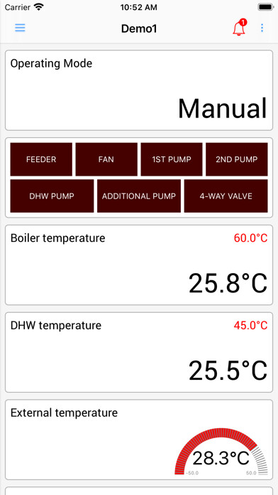 Emulate iPhone app eSterownik using MyAndroid