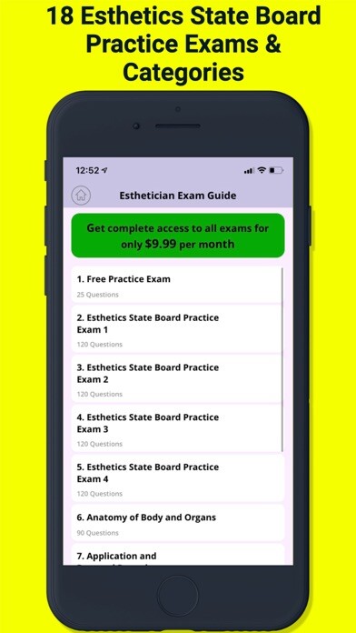 Emulate iPhone app Esthetician Exam Center Prep using MyAndroid Emulate iPhone app Esthetician Exam Center Prep using MyAndroid