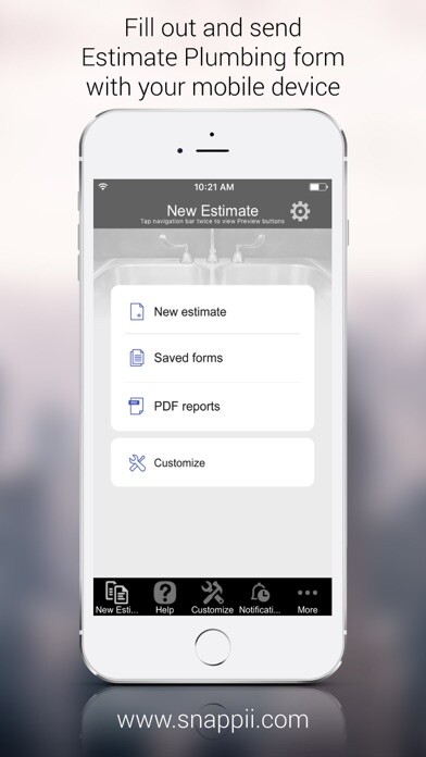 Emulate iPhone app Estimate Plumbing using MyAndroid Emulate iPhone app Estimate Plumbing using MyAndroid