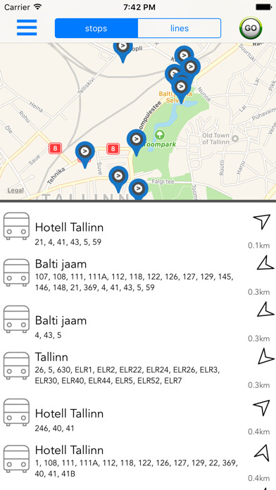 Emulate iPhone app Estonia Public Transport using MyAndroid Emulate iPhone app Estonia Public Transport using MyAndroid