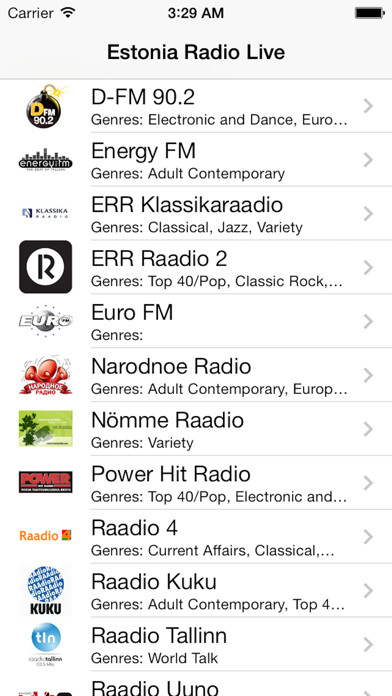 Emulate iPhone app Estonia Radio Live Player (Eesti Raadio/Estonian) using MyAndroid Emulate iPhone app Estonia Radio Live Player (Eesti Raadio/Estonian) using MyAndroid