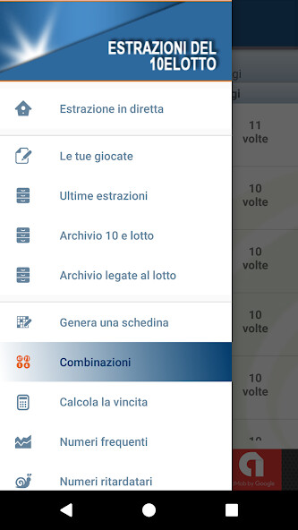 Run android online APK Estrazioni del 10 e lotto from MyAndroid or emulate Estrazioni del 10 e lotto using MyAndroid