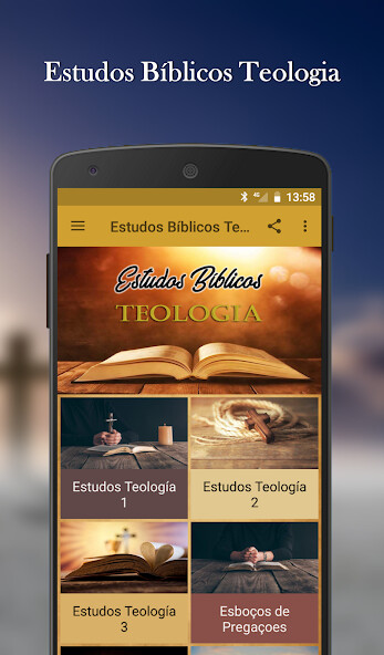 Run android online APK Estudos Bíblicos Teologia from MyAndroid or emulate Estudos Bíblicos Teologia using MyAndroid