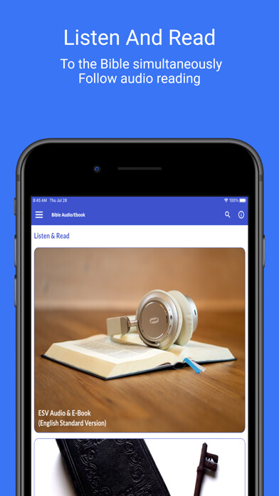 Emulate iPhone app ESV Bible Audio and Ebook using MyAndroid