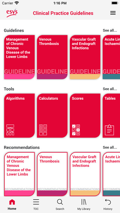 Emulate iPhone app ESVS Clinical Guidelines using MyAndroid Emulate iPhone app ESVS Clinical Guidelines using MyAndroid