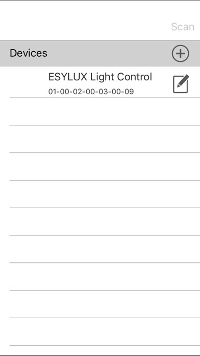 Emulate iPhone app ESYLUX Light Control using MyAndroid