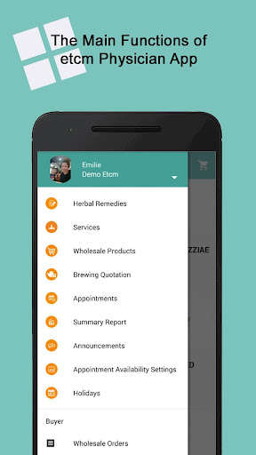 Run android online APK ETCM (Physician) from MyAndroid or emulate ETCM (Physician) using MyAndroid
