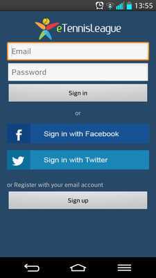 Emulate Android APK eTennis League Emulate Android APK eTennis League