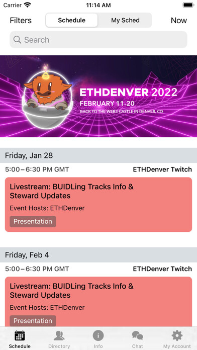 Emulate iPhone app ETHDenver 22 using MyAndroid Emulate iPhone app ETHDenver 22 using MyAndroid
