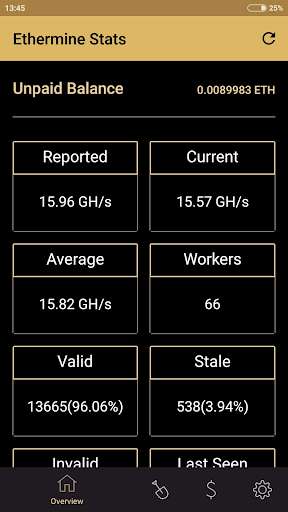 Emulate Android APK Ether Mine Stats Emulate Android APK Ether Mine Stats