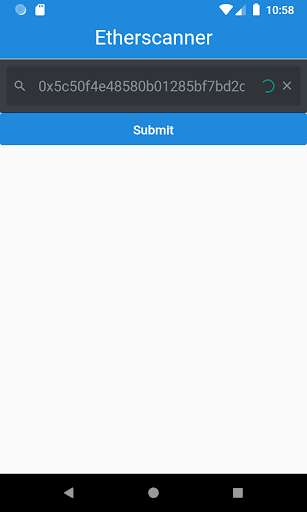 Run android online APK Etherscanner from MyAndroid or emulate Etherscanner using MyAndroid