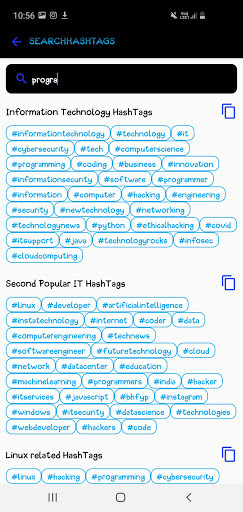 Run android online APK Ethical Hacker from MyAndroid or emulate Ethical Hacker using MyAndroid