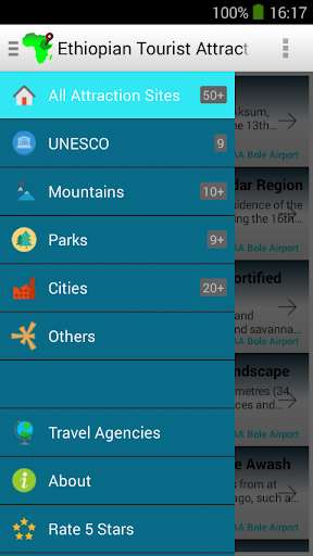 Run android online APK Ethiopian Tourist Attraction Sites with Map from MyAndroid or emulate Ethiopian Tourist Attraction Sites with Map using MyAndroid