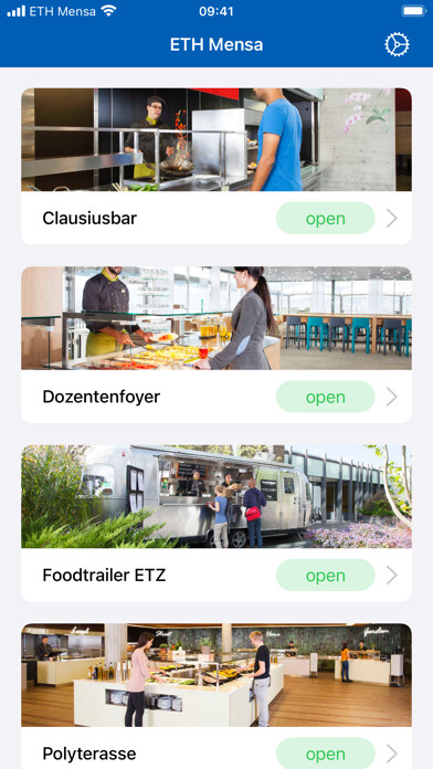 Emulate iPhone app ETH Mensa using MyAndroid