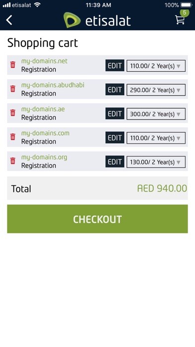 Emulate iPhone app Etisalat Domains using MyAndroid