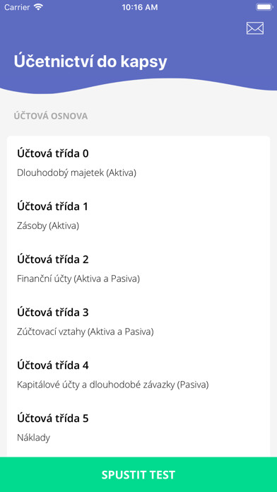 Emulate iPhone app Účetnictví do kapsy using MyAndroid