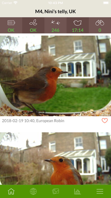 Emulate iPhone app Etnobird Smart Bird Feeder using MyAndroid