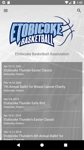 Run android online APK Etobicoke Basketball from MyAndroid or emulate Etobicoke Basketball using MyAndroid