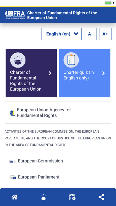 Emulate iPhone app EU Charter using MyAndroid Emulate iPhone app EU Charter using MyAndroid