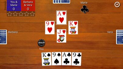 Emulate iPhone app Euchre Card Classic using MyAndroid