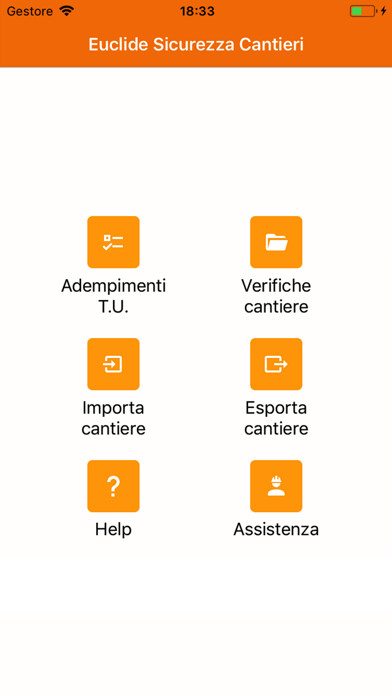 Emulate iPhone app Euclide Sicurezza Cantieri using MyAndroid