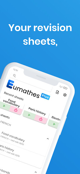 Run android online APK Eumathes - revision sheets from MyAndroid or emulate Eumathes - revision sheets using MyAndroid