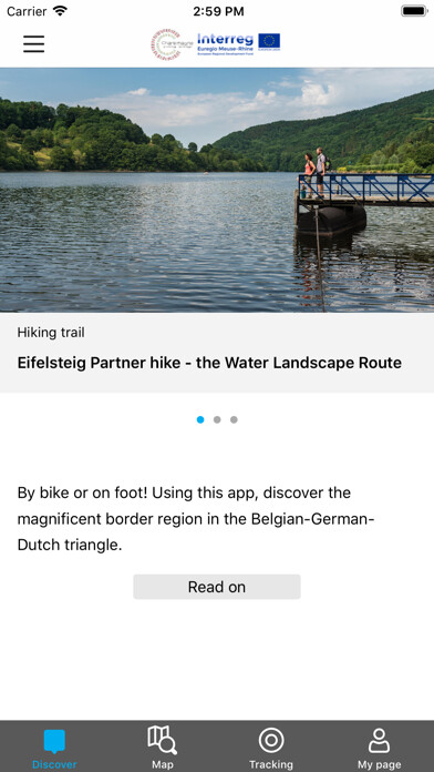 Emulate iPhone app EUREGIO Border Tours using MyAndroid