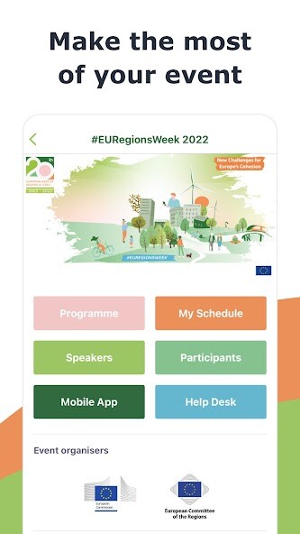 Emulate iPhone app #EURegionsWeek using MyAndroid