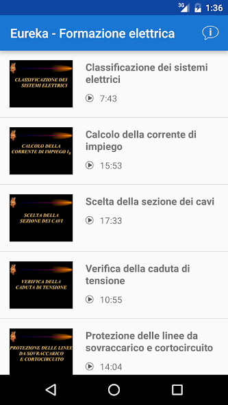 Emulate iPhone app Eureka - Formazione elettrica using MyAndroid Emulate iPhone app Eureka - Formazione elettrica using MyAndroid
