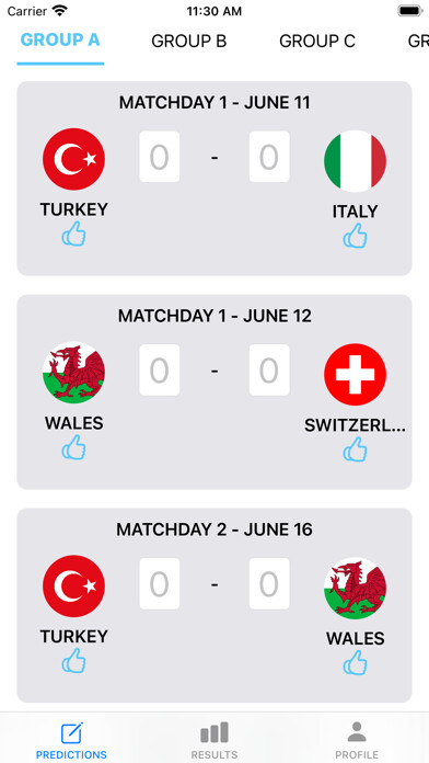 Emulate iPhone app Euro 2020 Predictor using MyAndroid Emulate iPhone app Euro 2020 Predictor using MyAndroid
