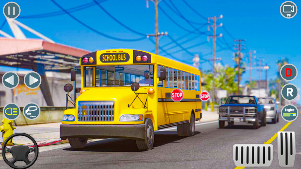 Run android online APK Euro City School Bus Driver 3d from MyAndroid or emulate Euro City School Bus Driver 3d using MyAndroid