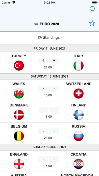 Emulate iPhone app Euro Football Scores using MyAndroid Emulate iPhone app Euro Football Scores using MyAndroid