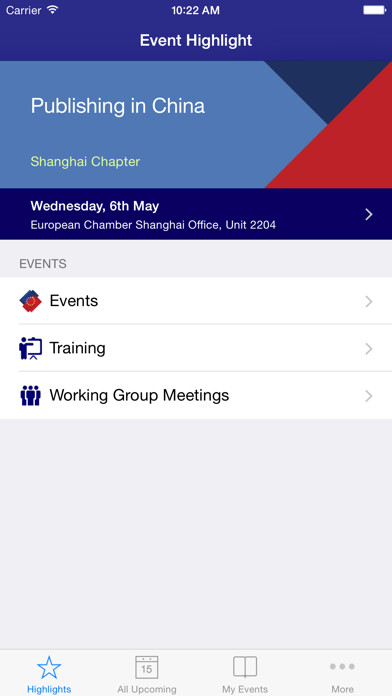 Emulate iPhone app European Chamber China Events using MyAndroid Emulate iPhone app European Chamber China Events using MyAndroid