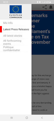 Run android online APK European Commission Info from MyAndroid or emulate European Commission Info using MyAndroid