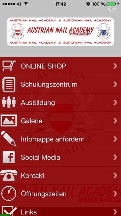 Emulate iPhone app European Nail Academy using MyAndroid Emulate iPhone app European Nail Academy using MyAndroid