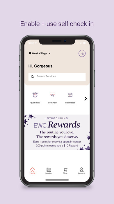 Emulate iPhone app European Wax Center using MyAndroid