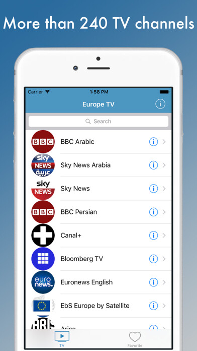 Emulate iPhone app Europe TV - the best television of Europe online using MyAndroid Emulate iPhone app Europe TV - the best television of Europe online using MyAndroid