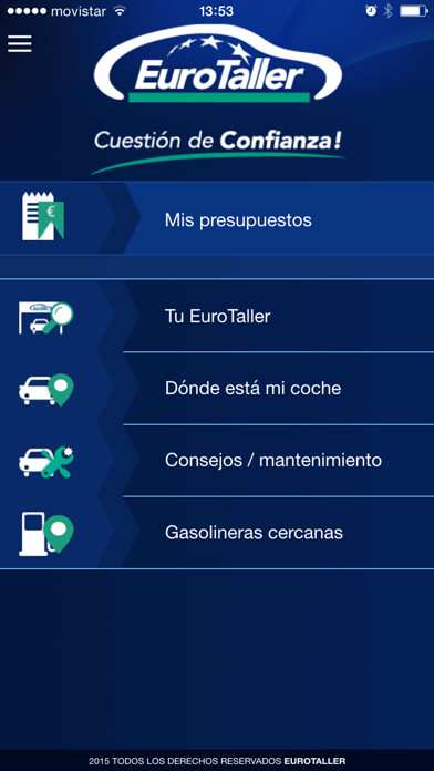 Emulate iPhone app EuroTallerApp using MyAndroid
