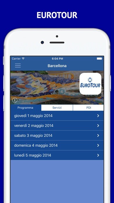Emulate iPhone app EUROTOUR using MyAndroid