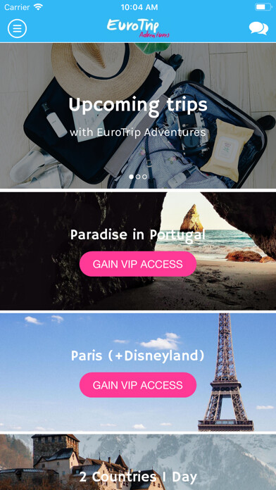Emulate iPhone app EuroTrip Adventures using MyAndroid