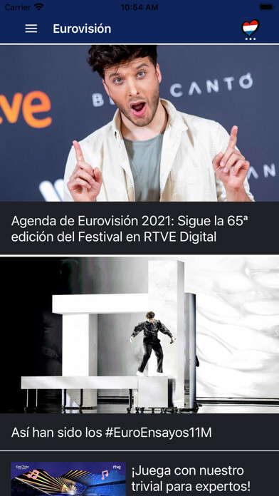 Emulate iPhone app Eurovisión rtve.es using MyAndroid Emulate iPhone app Eurovisión rtve.es using MyAndroid