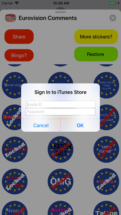 Emulate iPhone app Eurovision Comments using MyAndroid Emulate iPhone app Eurovision Comments using MyAndroid